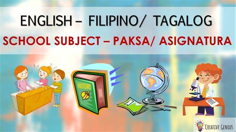 subject matter in tagalog|Subject in Tagalog.